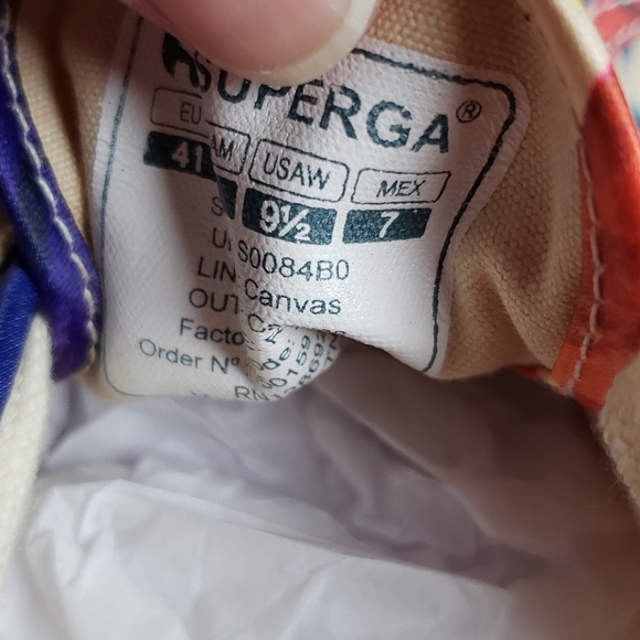 Womans SUPERGA Floral Sneakers - Picture 4 of 8